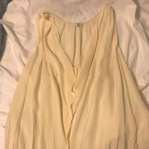 Aritzia Wilfred Ninon Button Cream Blouse